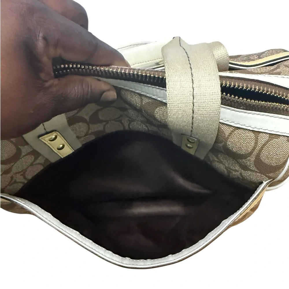 Coach 2007 Heritage Stripe Boston Bag - Picture 7 of 13